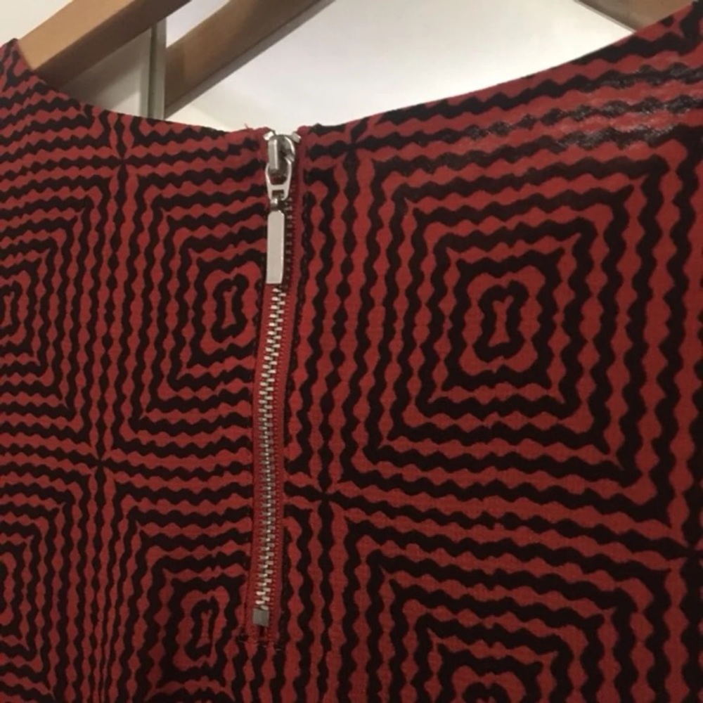 Orange Pattern Dress - Picture 2 of 3
